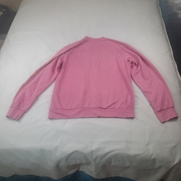 Urban Outfitters x Nirvana Smile Overdyed Oversize Crew Neck Sweatshirt Pink M - Picture 11 of 11